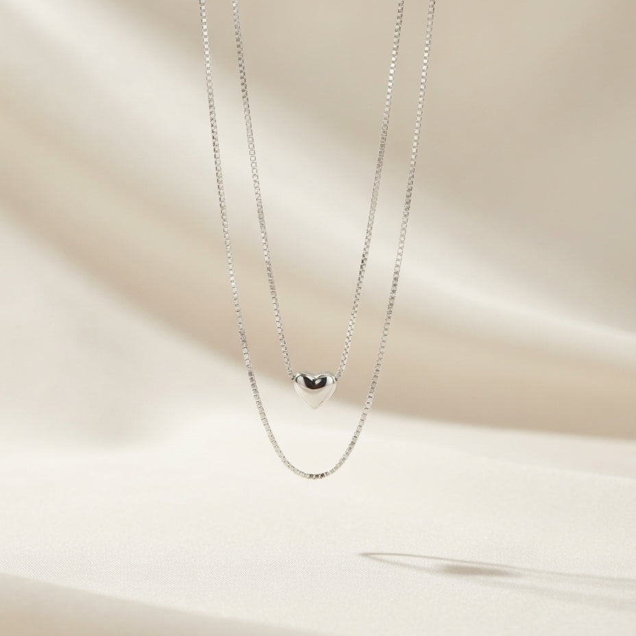Layered Heart Necklace