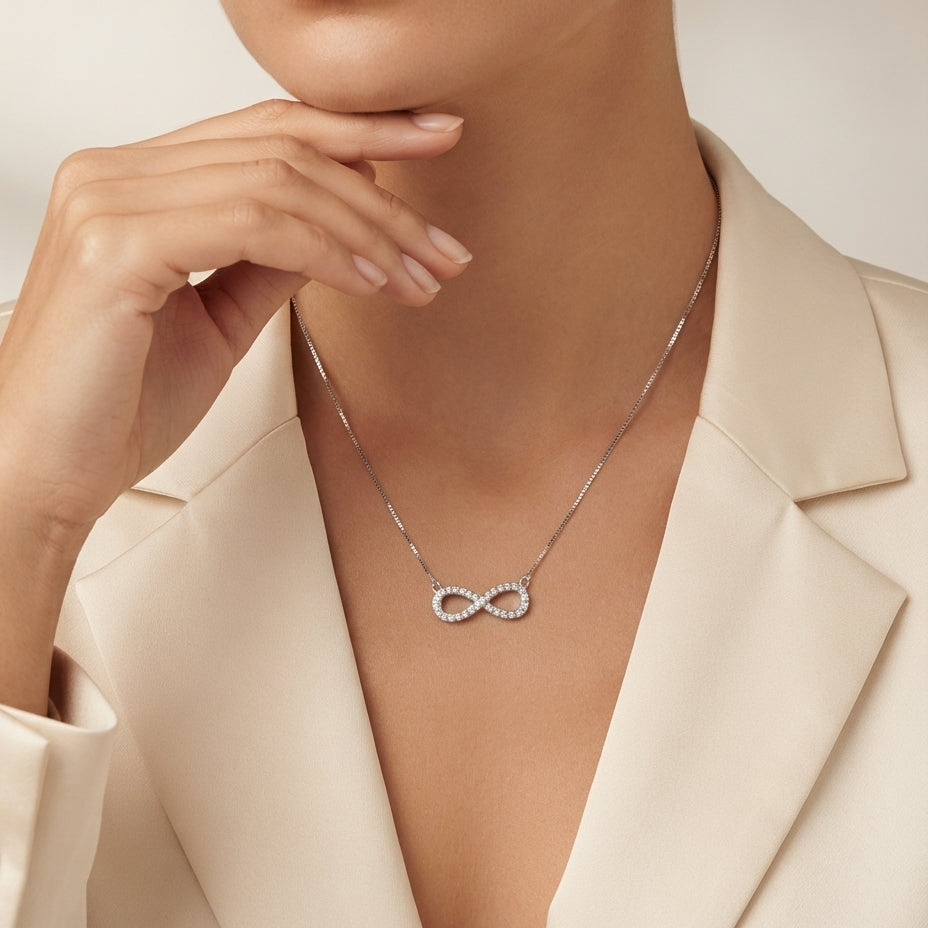 Diamond Infinity Necklace