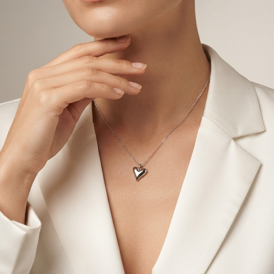 Sleek Heart Necklace