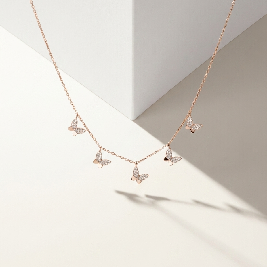 Hanging Butterfly Necklace