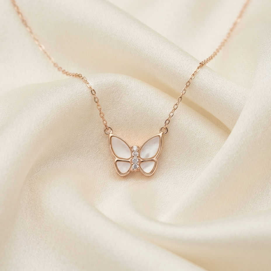 MOP Wings Pendant Set