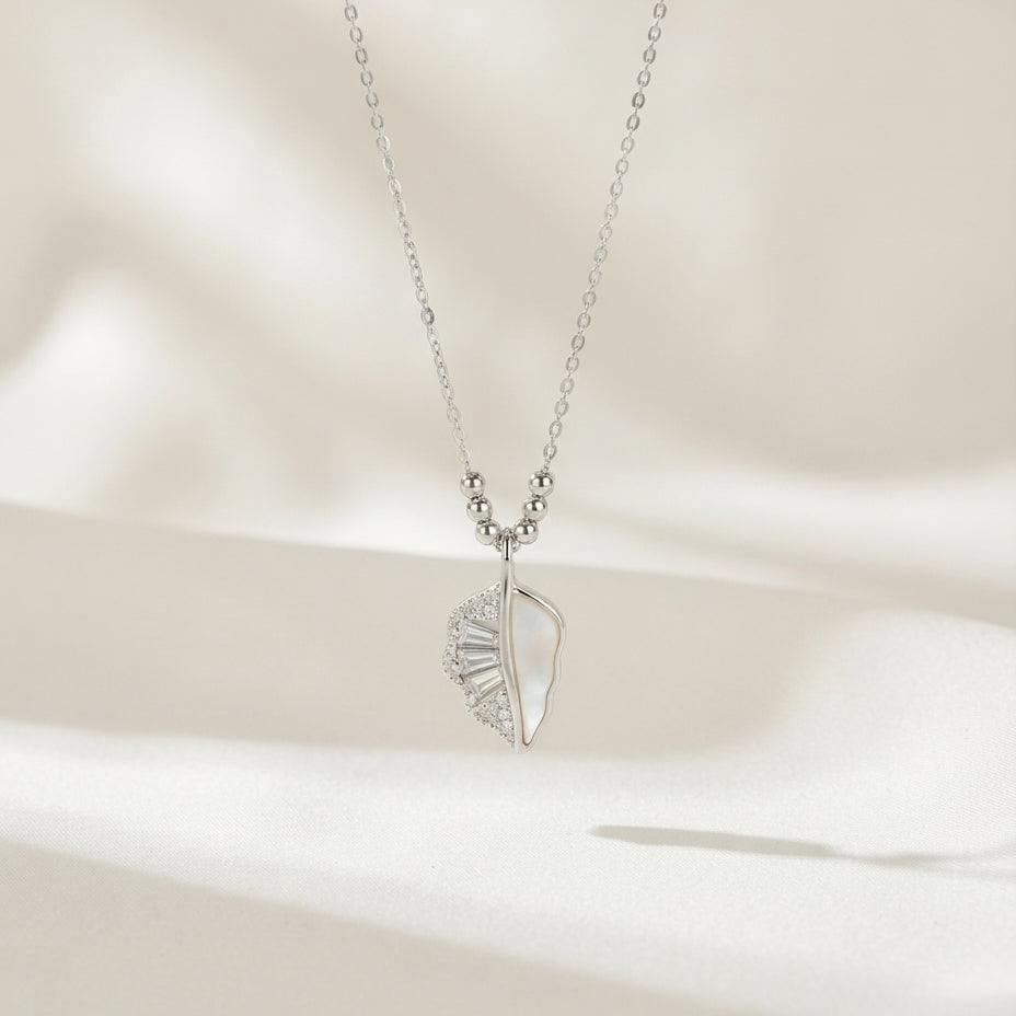 MOP Leaf Necklace