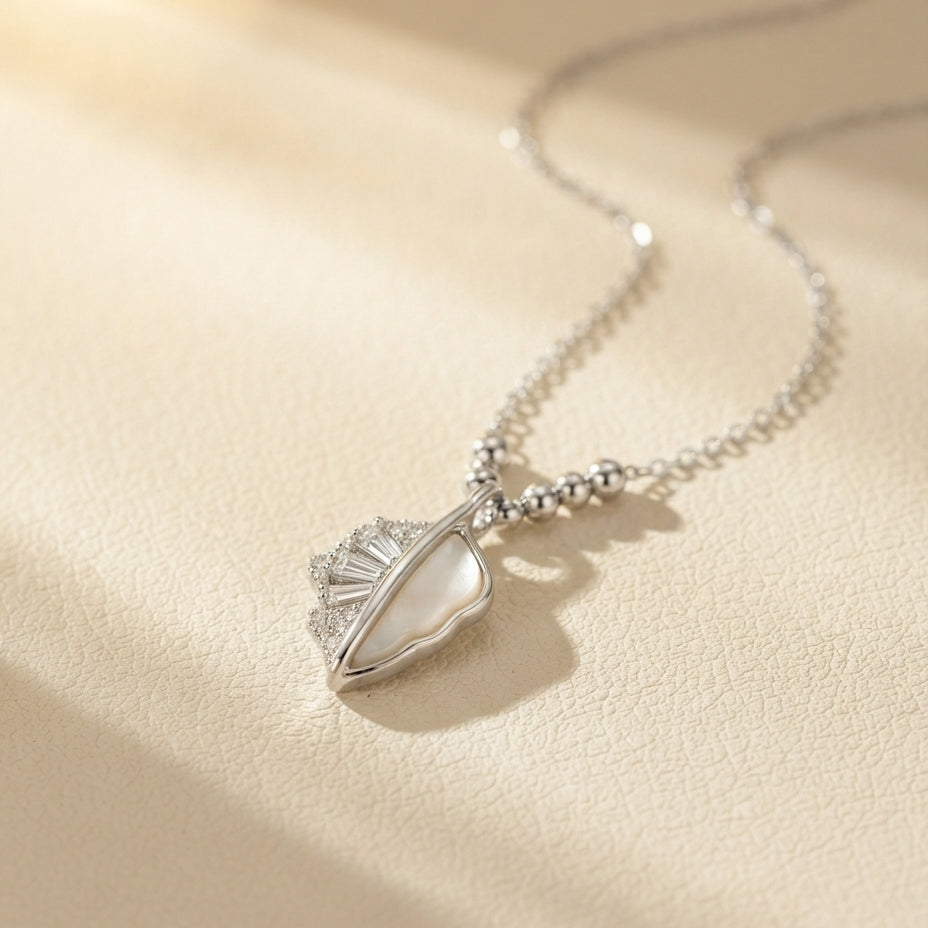 MOP Leaf Necklace