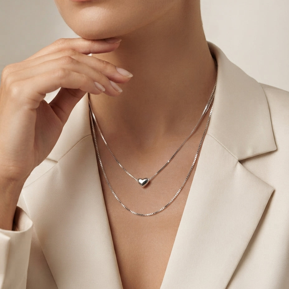 Layered Heart Necklace