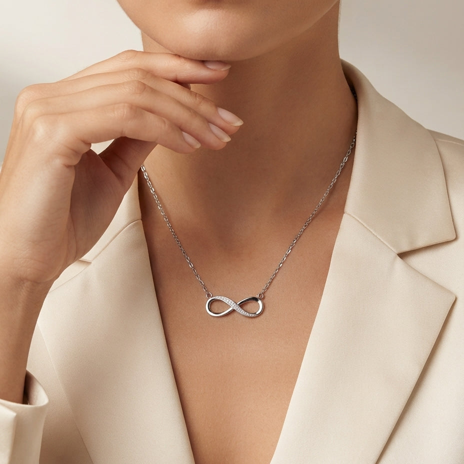 Infinity Silver Necklace