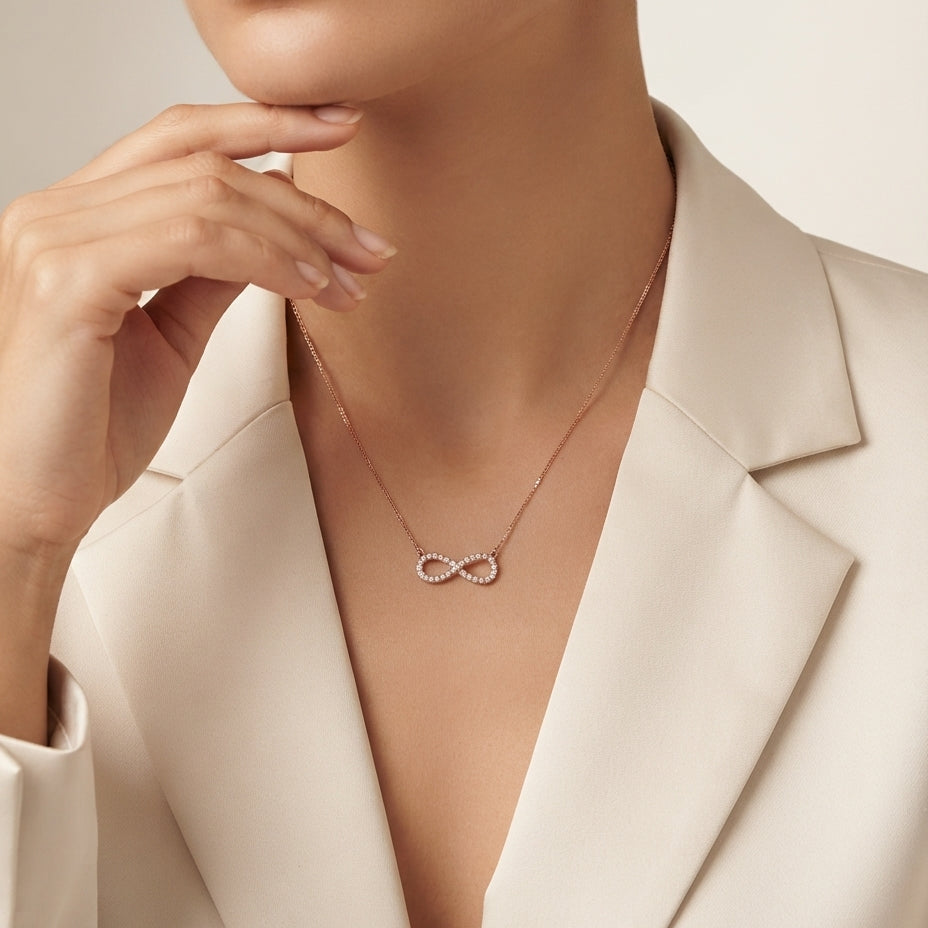 Diamond Infinity Necklace