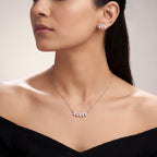 Delicate Pearl Pendant Set