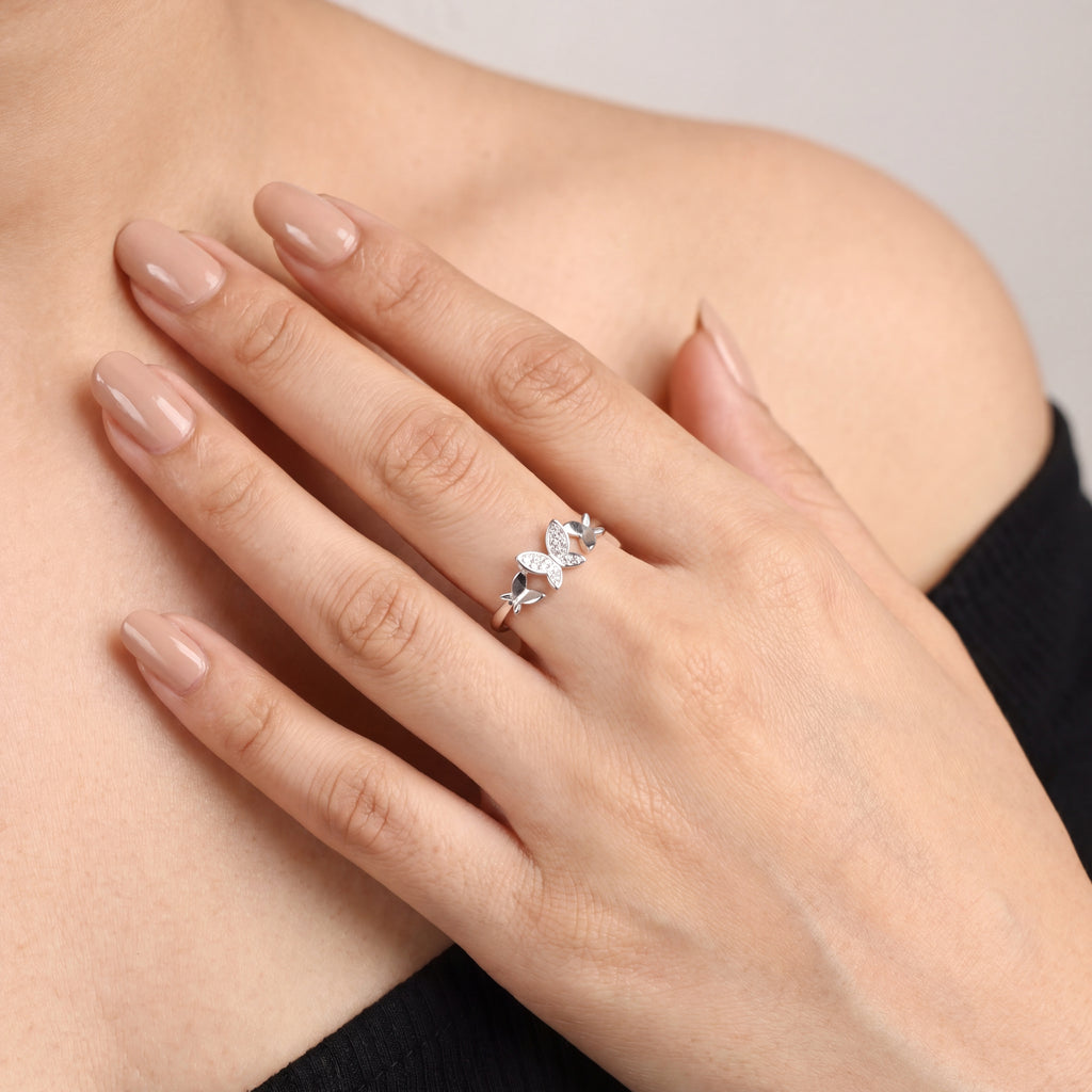 Tri Flutter Ring