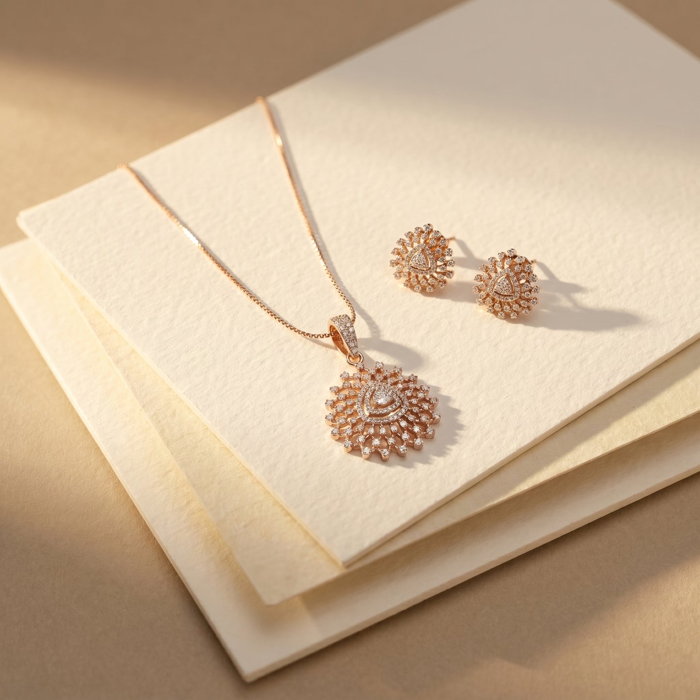 NIA Triangle Pendant Set