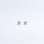 Dainty Leaf Silver Earrings