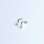 Frosty Pearl Silver Earrings