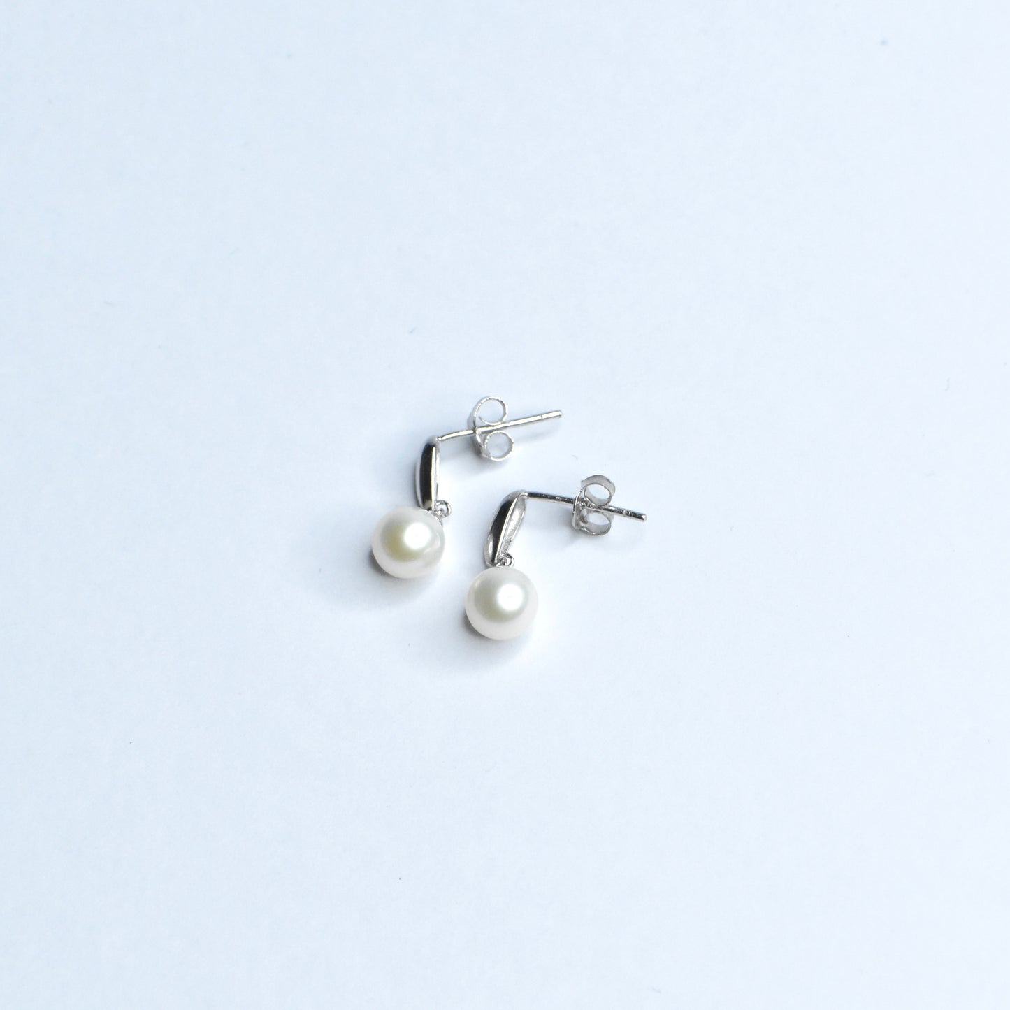 Frosty Pearl Silver Earrings