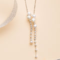Long Hanging Sterling Silver Pendant with Chain