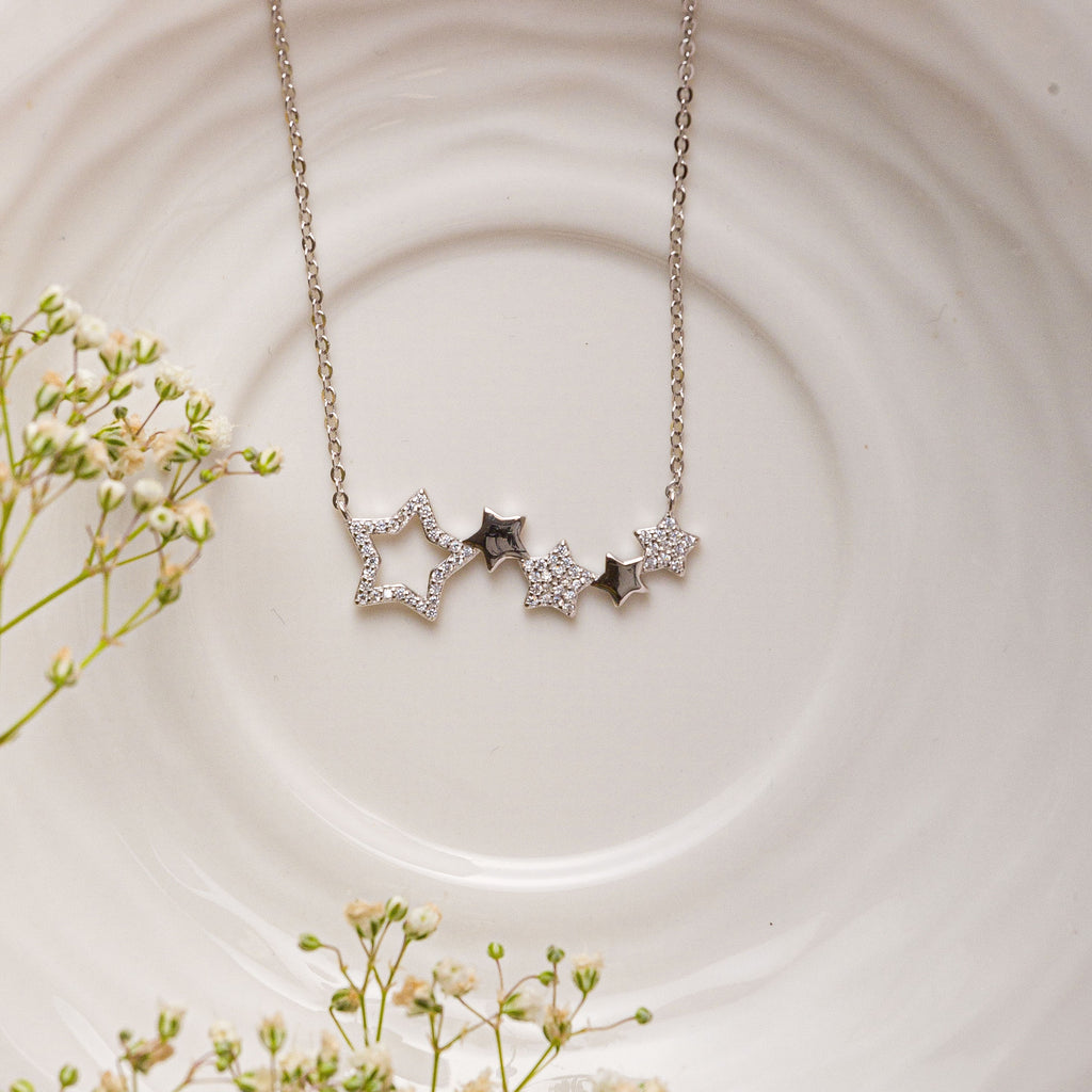 Five Star Sterling Silver Pendant Chain
