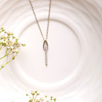 Lock and Key Sterling Silver Pendant Chain
