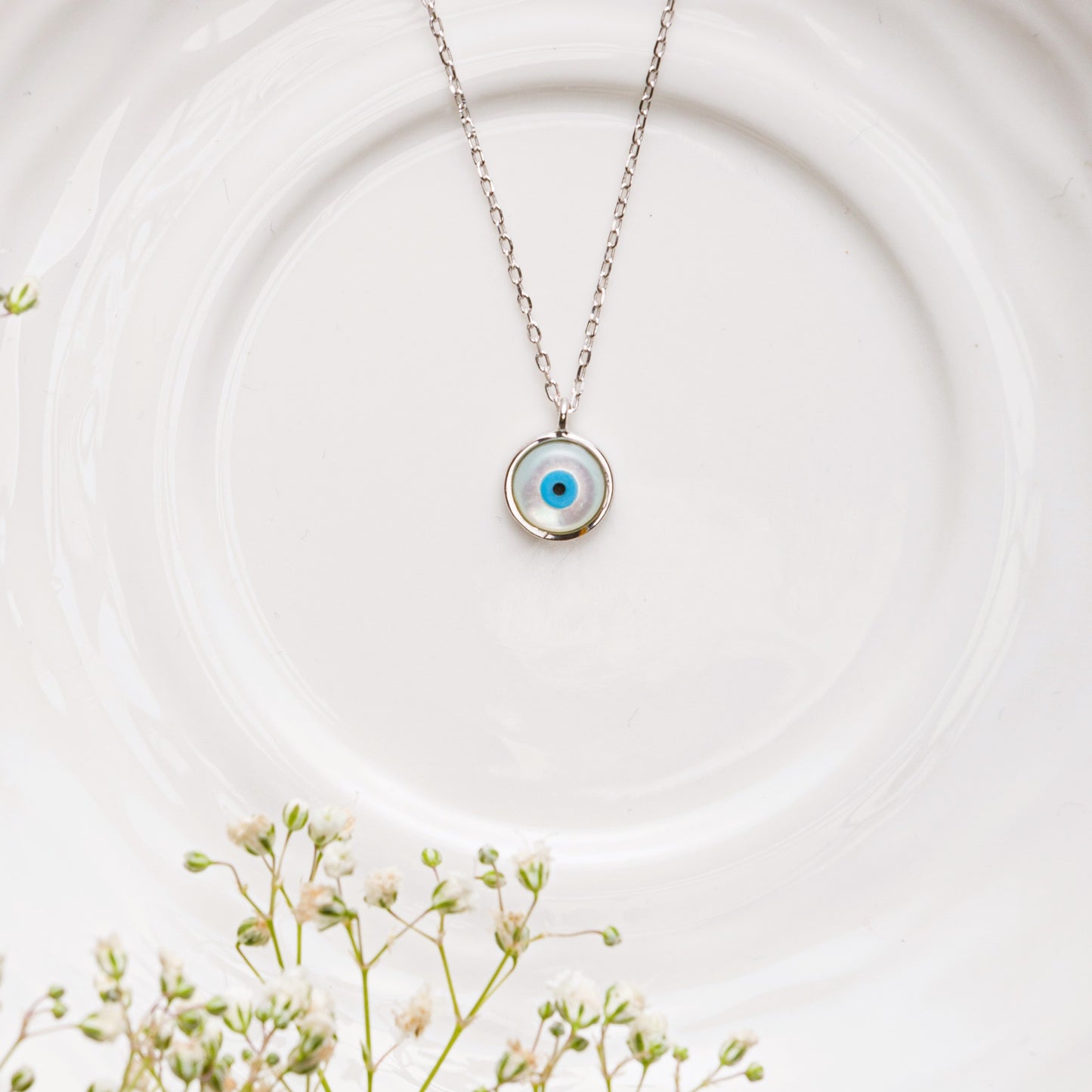 Evil eye online locket necklace