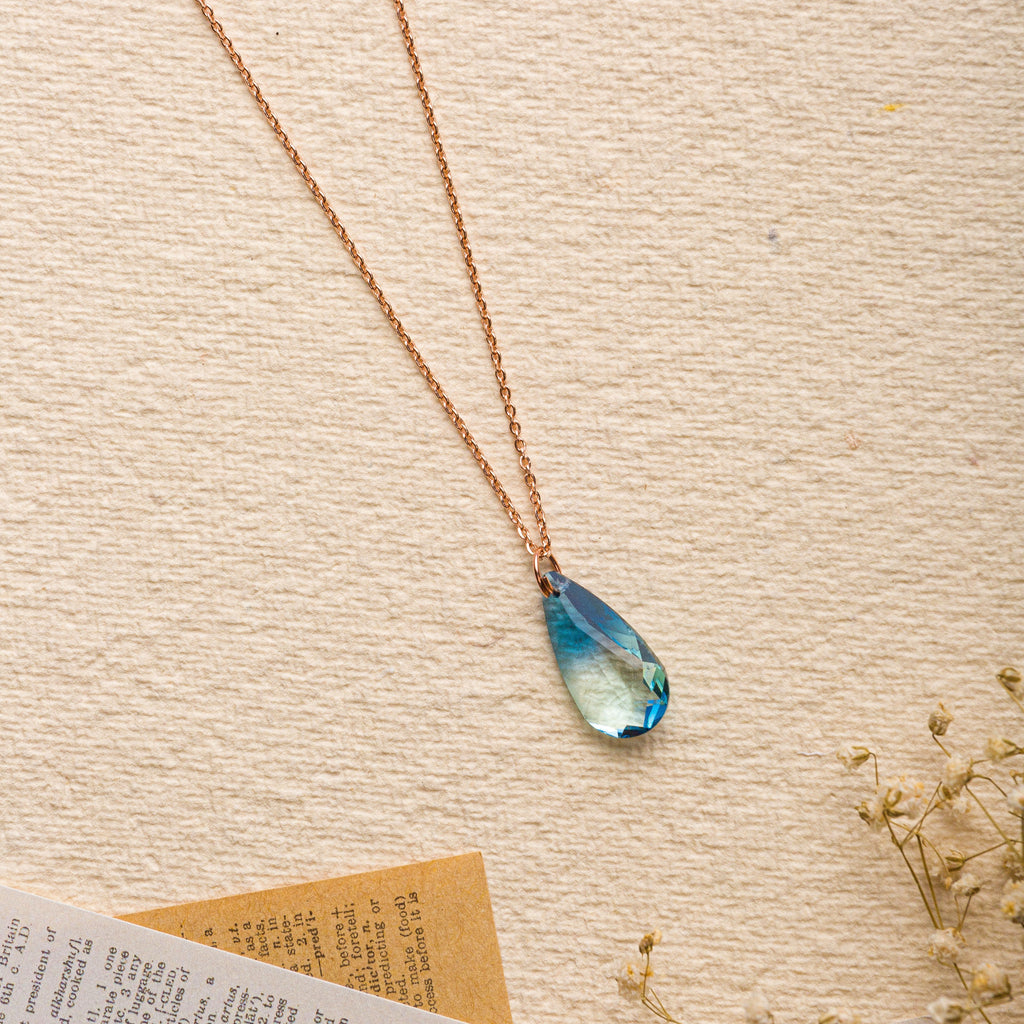 Ocean Pendant with Sterling Silver Chain