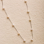 One Line Pearl Necklace