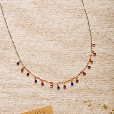 Colorful Rosegold Necklace