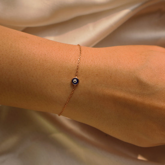 Evil Eye Rosegold Bracelet