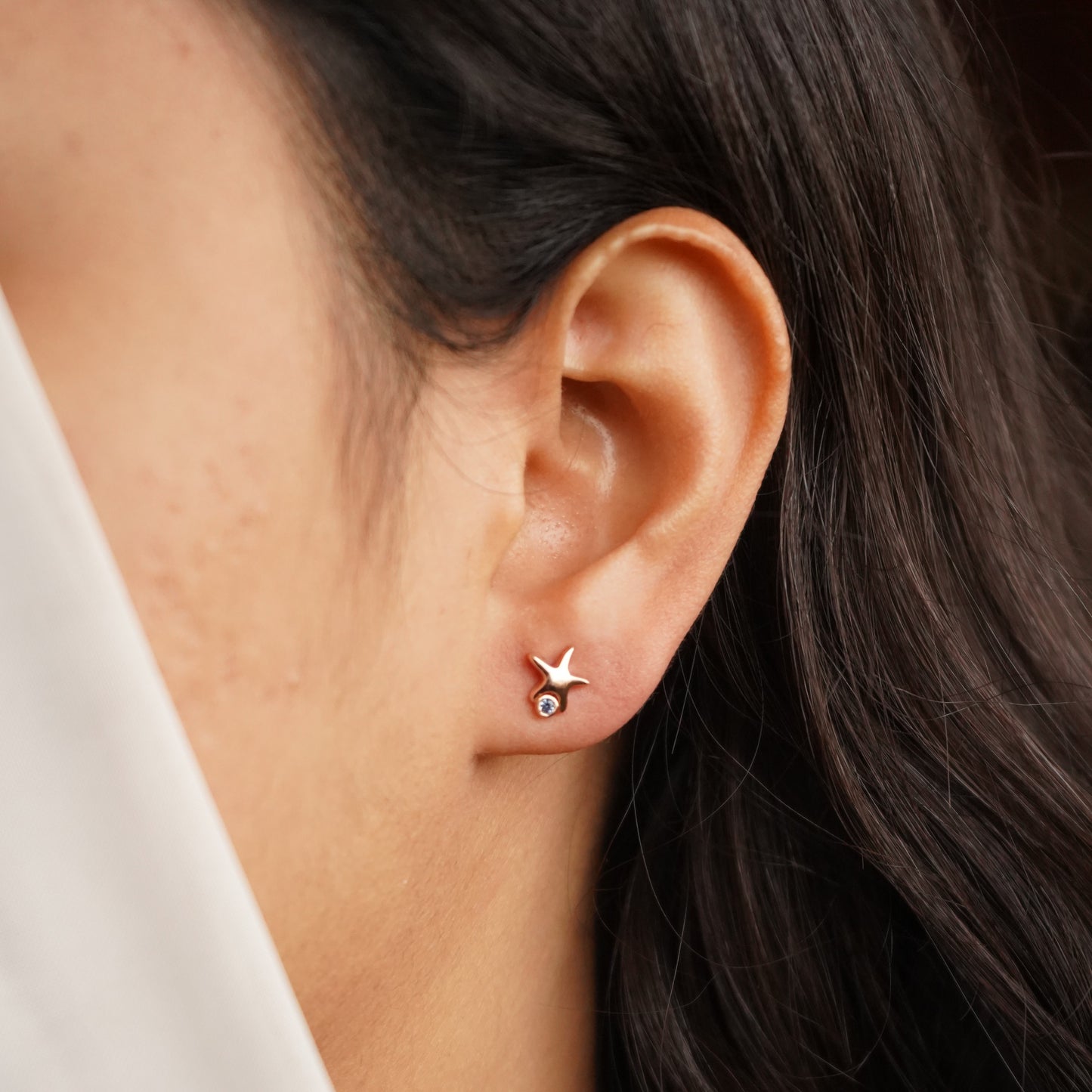 Rosegold Star Earrings