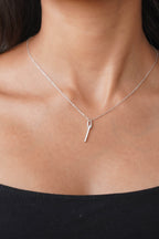 Lock and Key Sterling Silver Pendant Chain