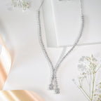 Magnificent Silver Necklace with Earrings