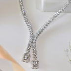 Magnificent Silver Necklace with Earrings