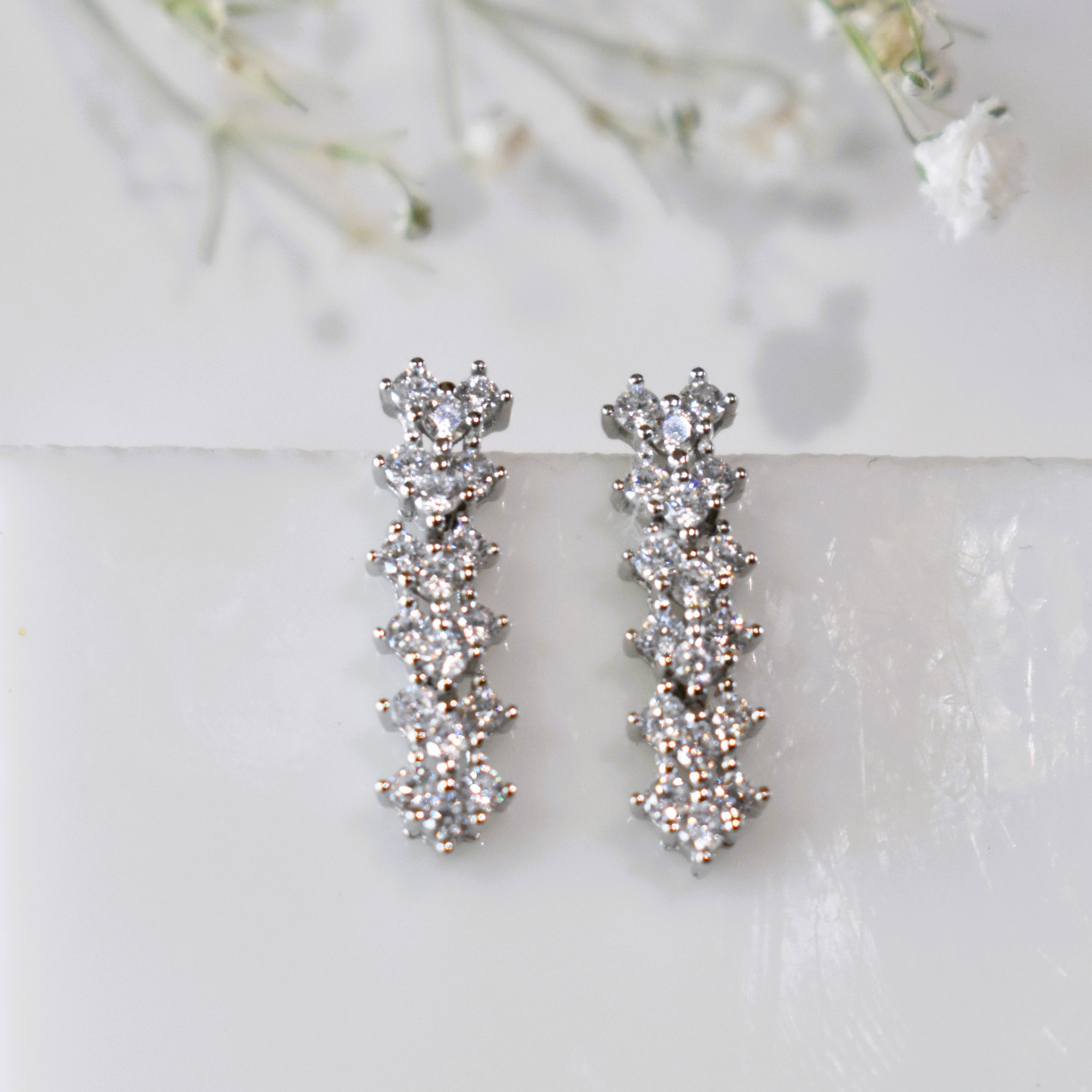 Lovely Silver Necklace with Earring