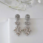 Exquisite Silver Necklace with Earrings