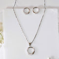 Encircle with Diamond Rosegold Necklace set