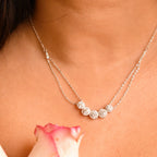 Elegant Five Diamond Necklace