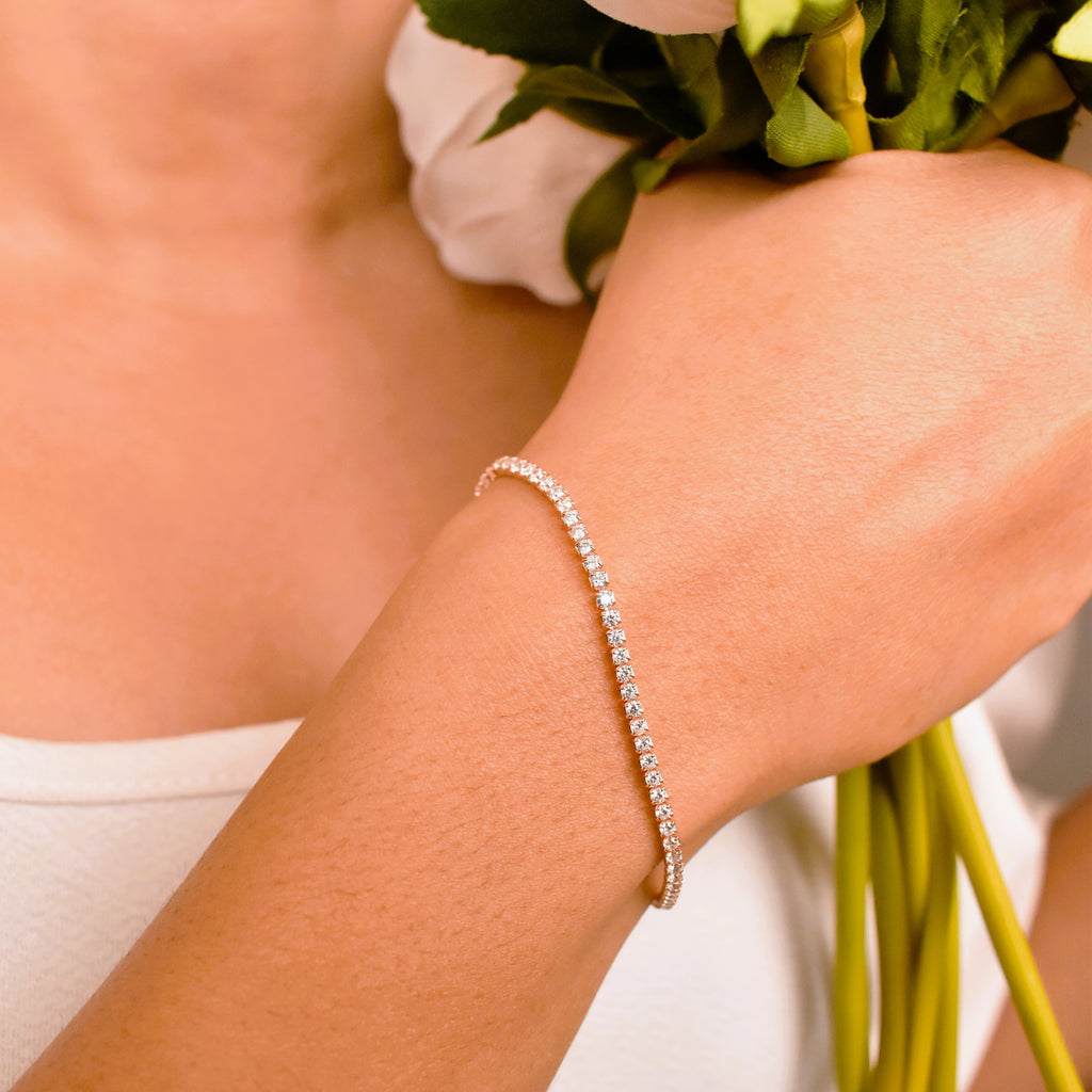 One Line Rose gold Adjustable Bracelet