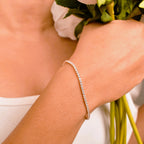 One Line Rose gold Adjustable Bracelet