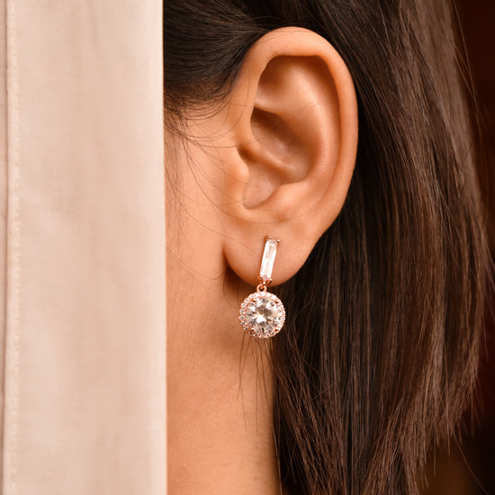 Circular Rosegold Earrings