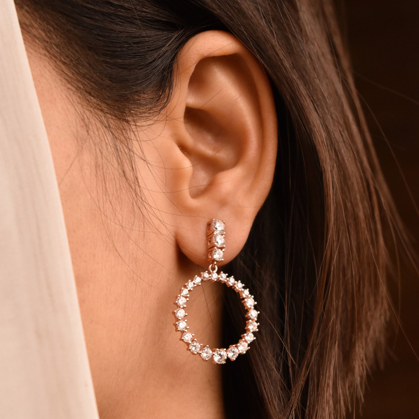 Circular Hanging Earrings