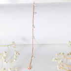 One Line Rosegold Anklet