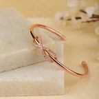 Infinity Rosegold Kada Bracelet