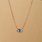Dainty Evil Eye Pendant Chain