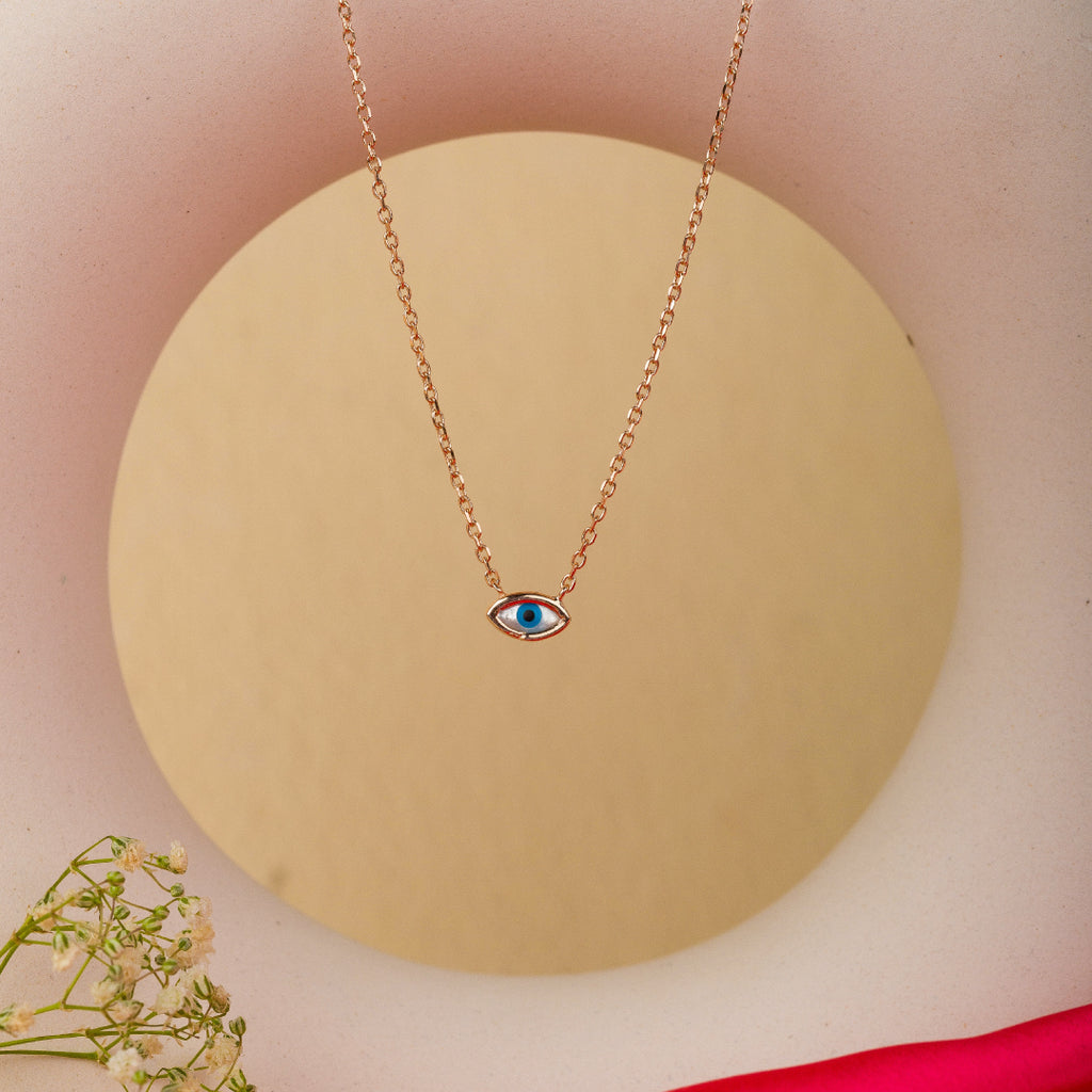 Dainty Evil Eye Pendant Chain
