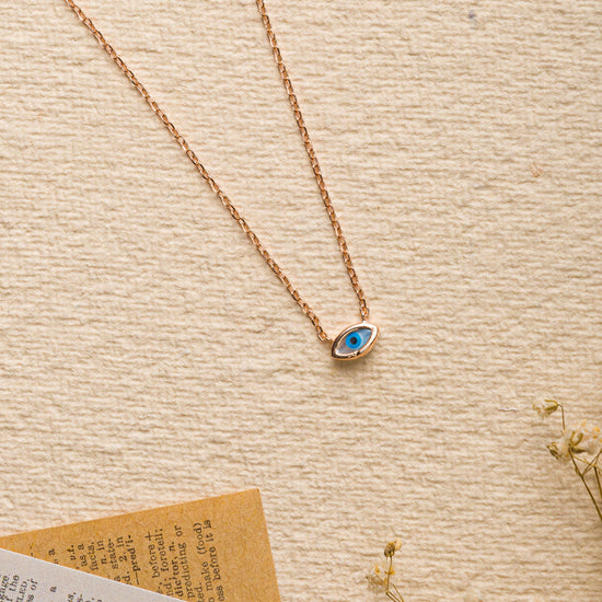 Dainty Evil Eye Pendant Chain