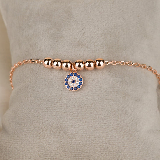 Rosegold Evil Eye Braclet