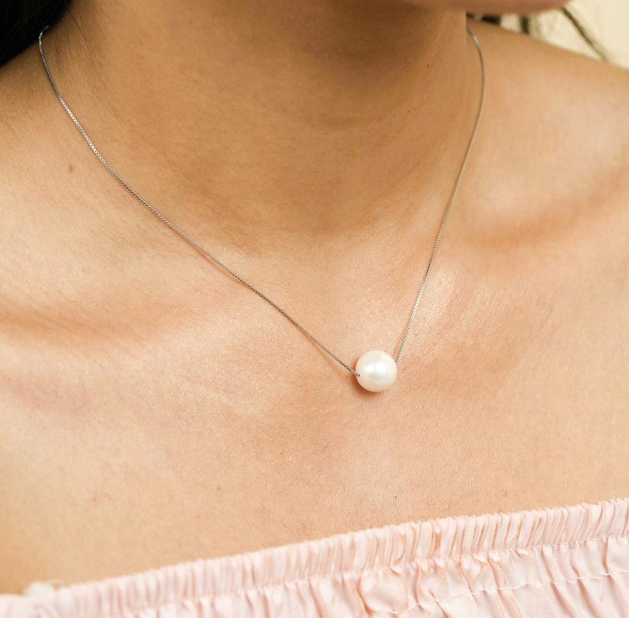 Pearl Silver Necklace