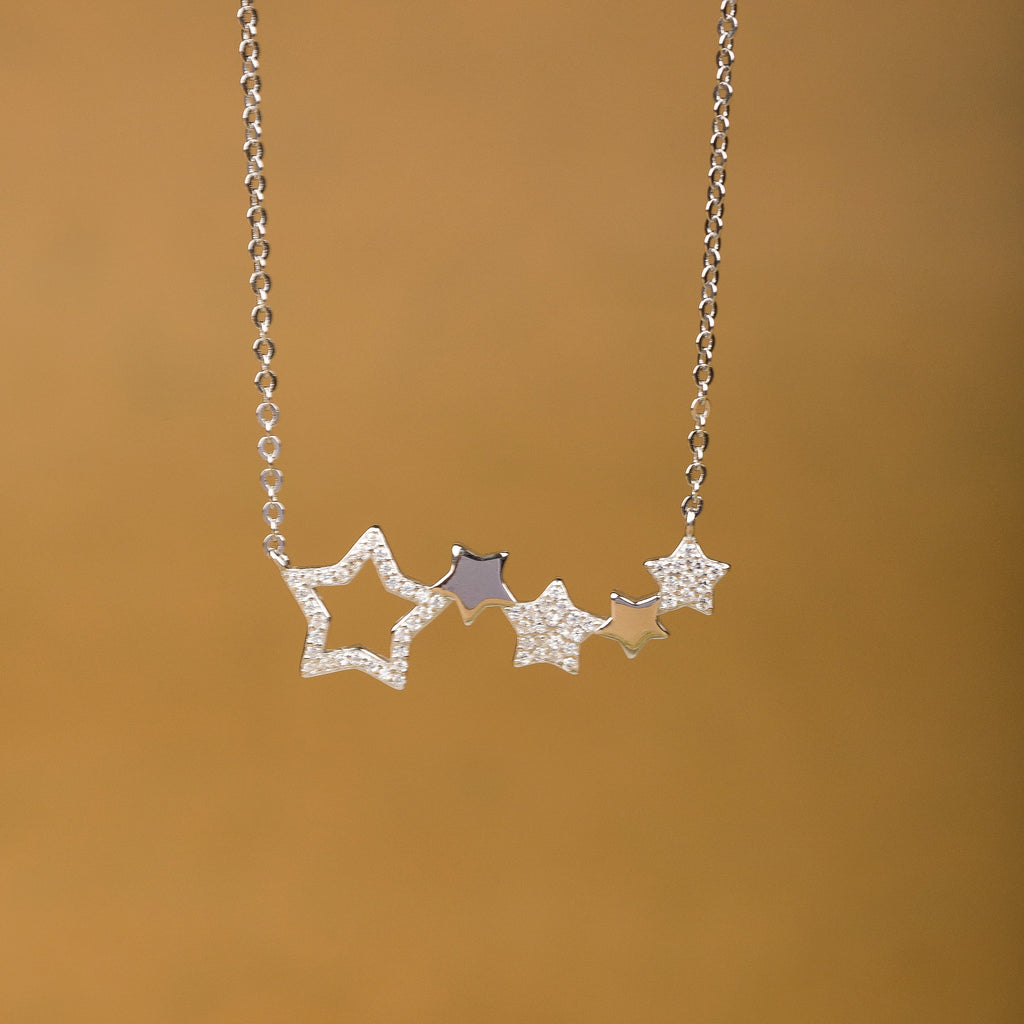 Five Star Sterling Silver Pendant Chain