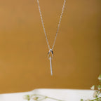Lock and Key Sterling Silver Pendant Chain