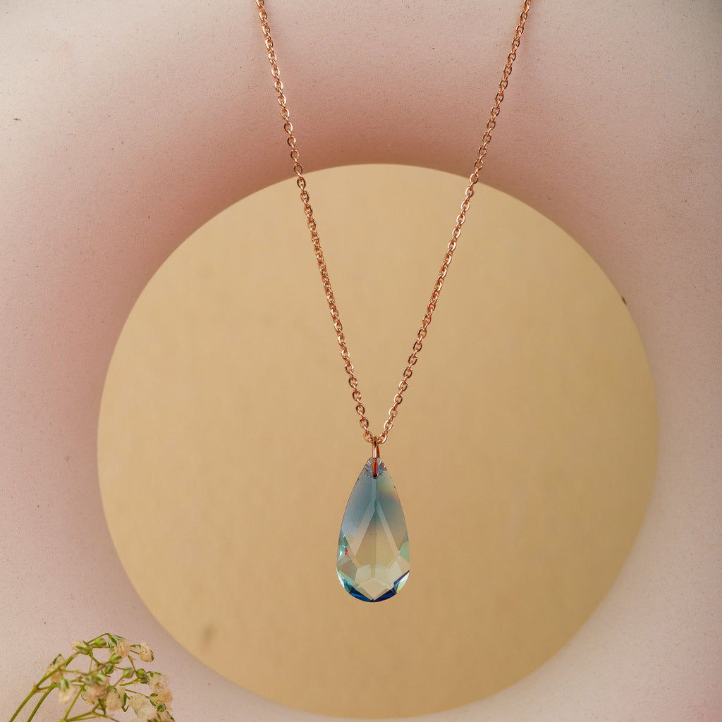 Ocean Pendant with Sterling Silver Chain