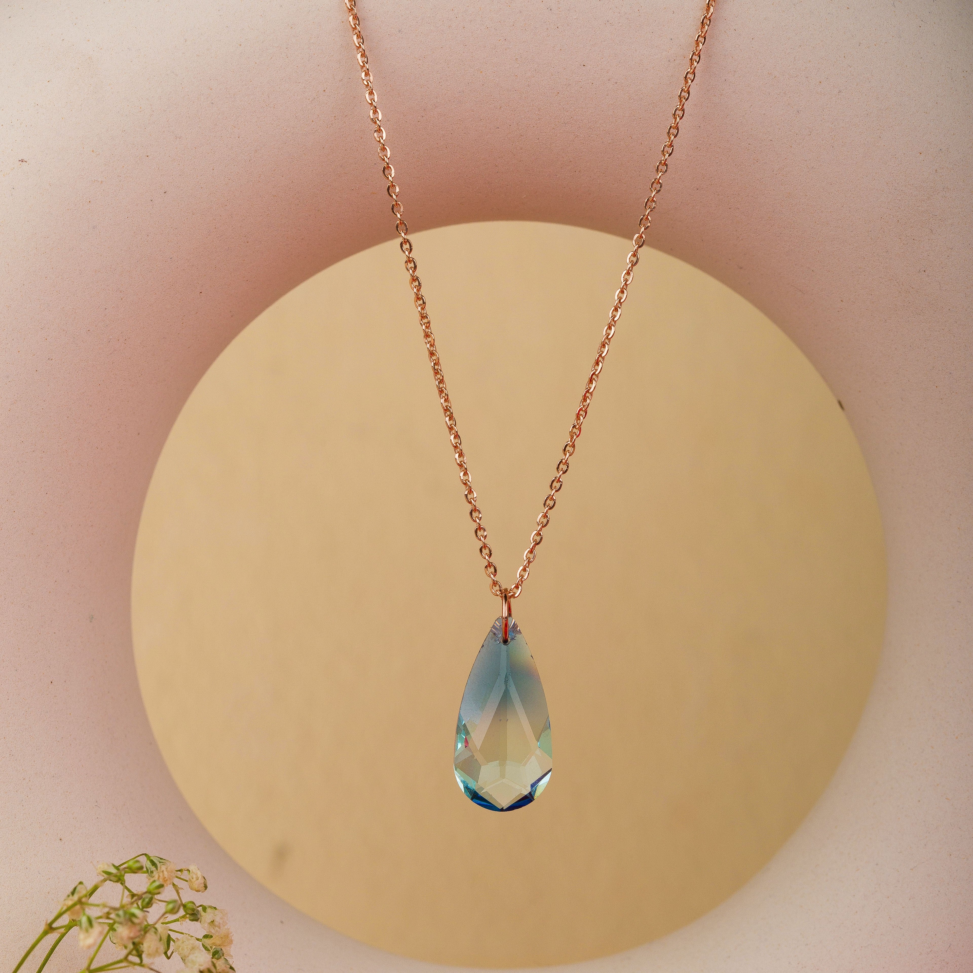 Ocean Pendant with Sterling Silver Chain
