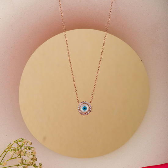 Evil Eye Dainty Pendant Chain