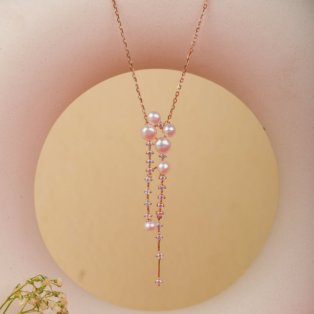 Long Hanging Sterling Silver Pendant with Chain