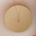 Encircle Bird Rosegold Pendant with Chain